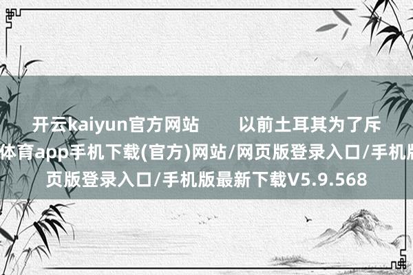 开云kaiyun官方网站 以前土耳其为了斥逐库尔德武装-kai云体育app手机下载(官方)网站/网页版登录入口/手机版最新下载V5.9.568