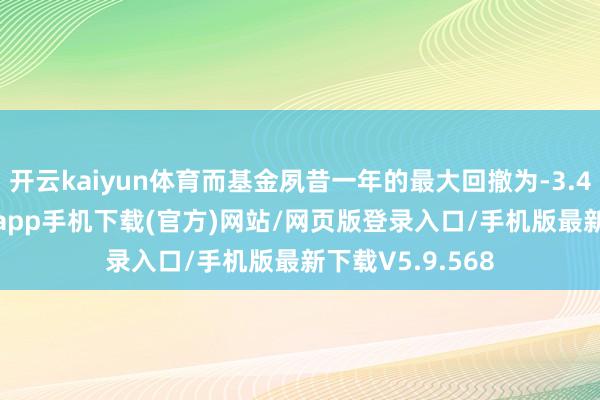 开云kaiyun体育而基金夙昔一年的最大回撤为-3.47%-kai云体育app手机下载(官方)网站/网页版登录入口/手机版最新下载V5.9.568