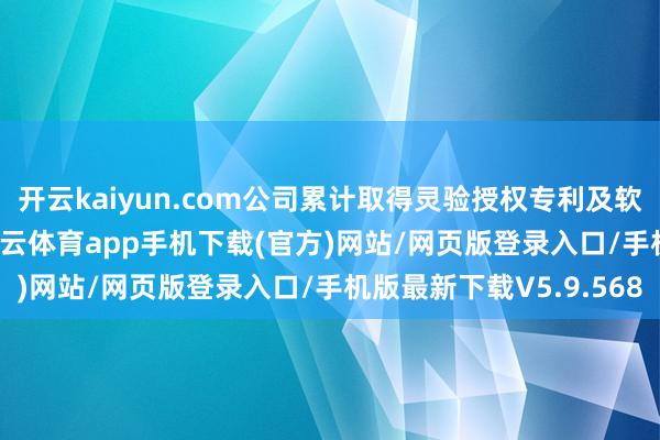 开云kaiyun.com公司累计取得灵验授权专利及软件文章权1315项-kai云体育app手机下载(官方)网站/网页版登录入口/手机版最新下载V5.9.568