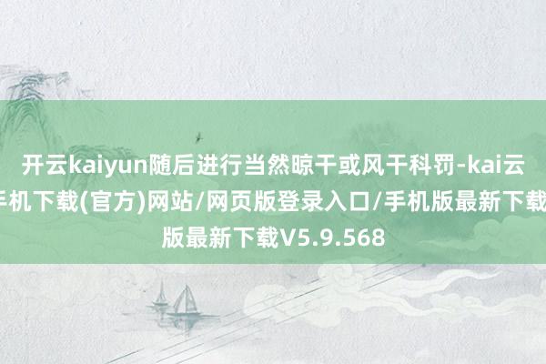 开云kaiyun随后进行当然晾干或风干科罚-kai云体育app手机下载(官方)网站/网页版登录入口/手机版最新下载V5.9.568