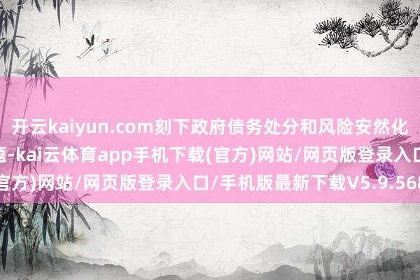开云kaiyun.com刻下政府债务处分和风险安然化解还存在一些攻击和问题-kai云体育app手机下载(官方)网站/网页版登录入口/手机版最新下载V5.9.568